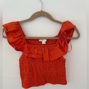 Monteau Orange crop Top Size medium